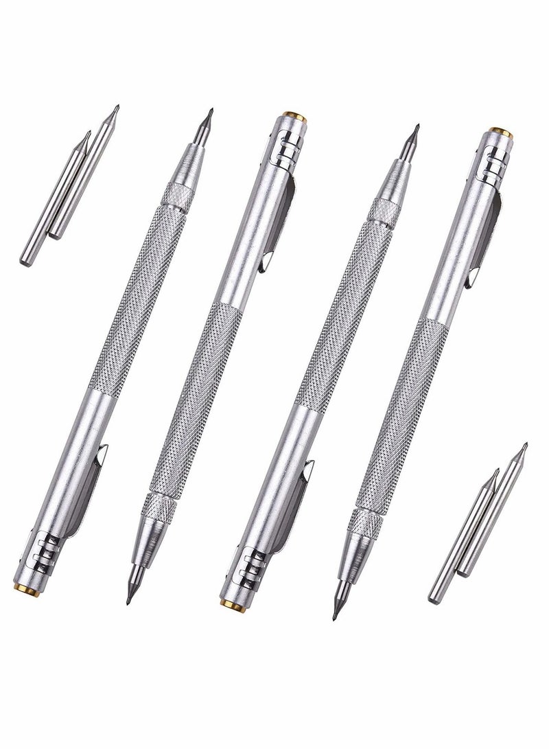 Tungsten Carbide Scriber with Magnet, 4 Pcs Marking Tools Extra Replacement Tip  - Image 1