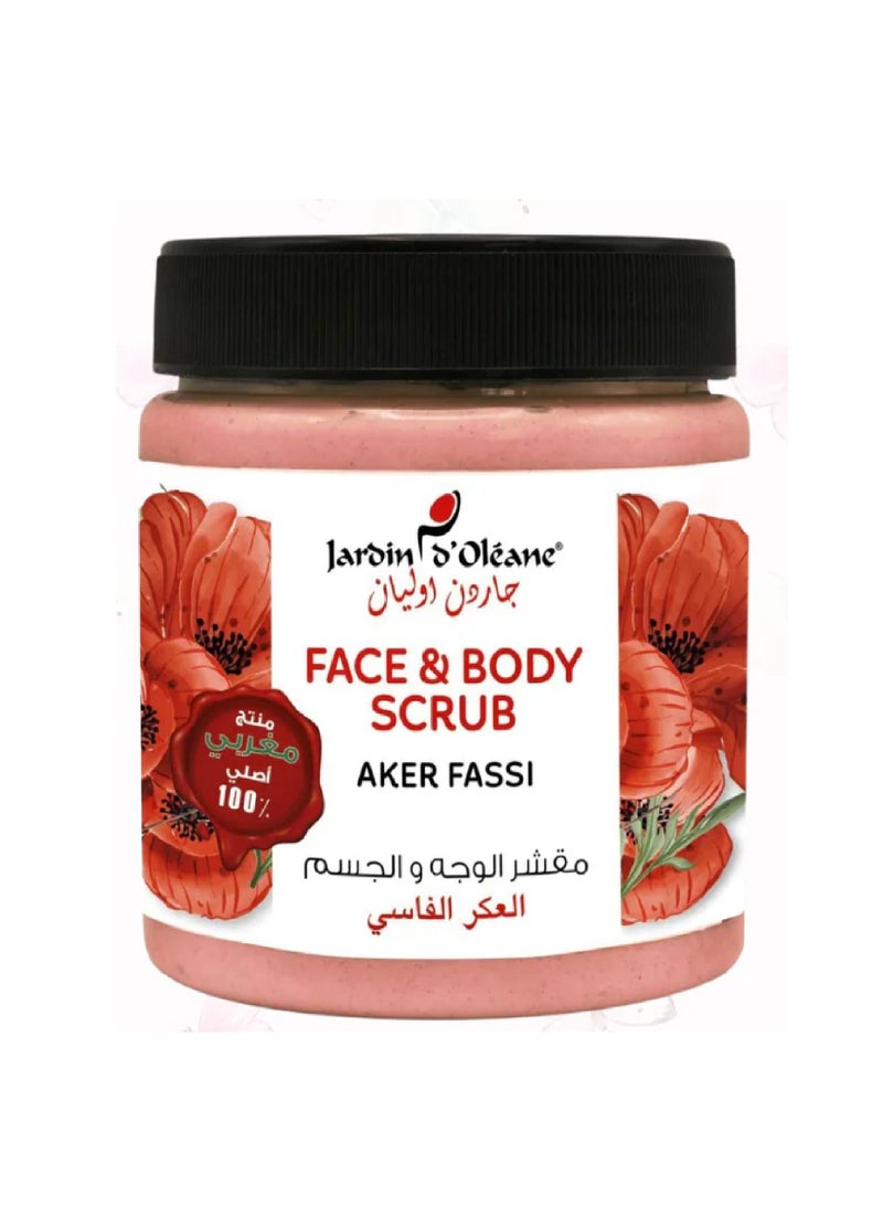 JARDIN D'OLEANE FACE & BODY SCRUB AKER FASSI 500ML