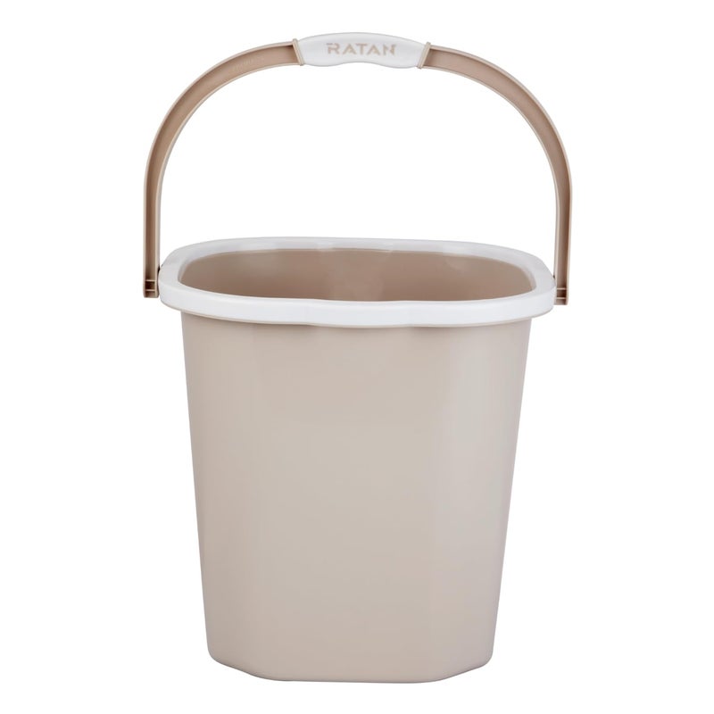 RATAN PLASTICWARE Premia Bucket 25L X 1 Desert RoseLight Weight and Easy to CarryPerfect for Use in Bathrooms Kitchen Wet Utility Areas - Image 1