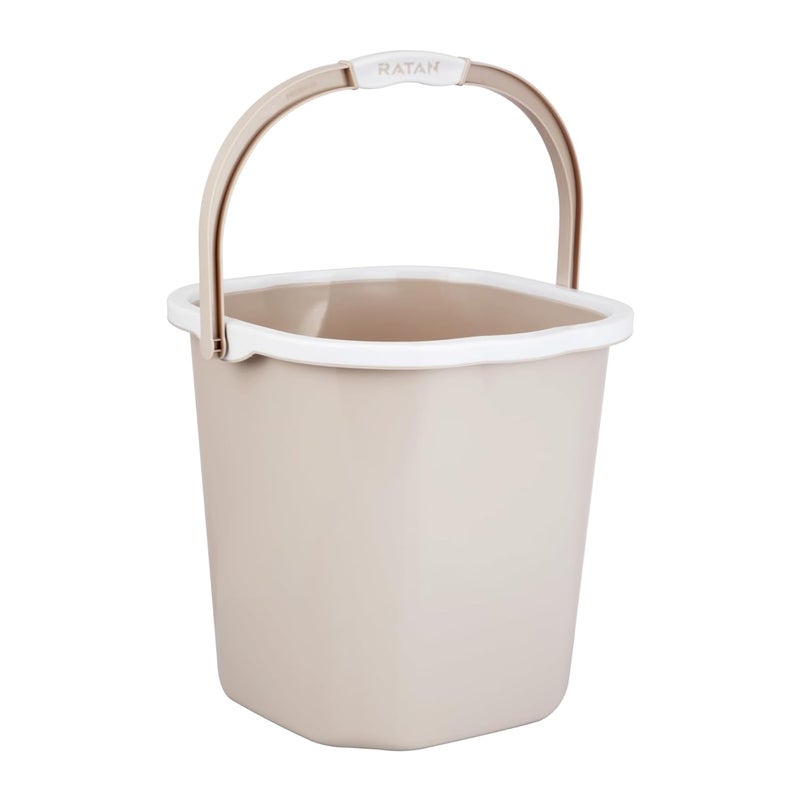 RATAN PLASTICWARE Premia Bucket 25L X 1 Desert RoseLight Weight and Easy to CarryPerfect for Use in Bathrooms Kitchen Wet Utility Areas - Image 4