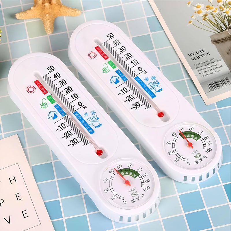 Thermometer for Bathroom/Living Room/Kids Room - Wall Mounted Indoor Thermometer, Accurate Room Temperature Meter for Home with High Precision Readings (2 Thermometers) - Image 5