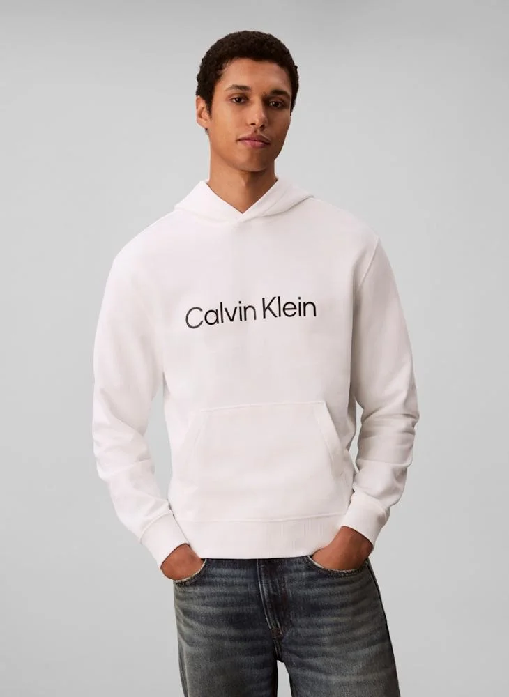 كالفن كلاين Long Sleeve Logo Graphic Hoodie