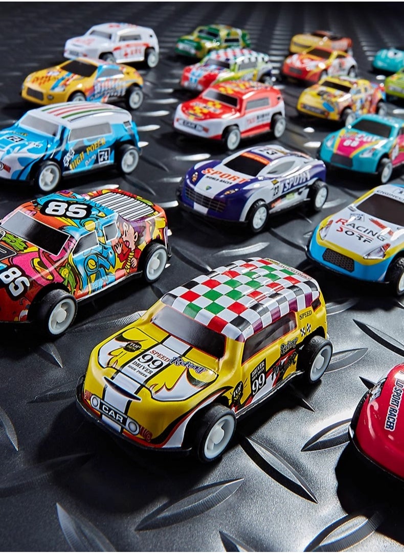 ARNOTEC 30 Pack Pull Back Toy Cars, Mini Die-Cast Race Cars Vehicles Bulk, Party Favor Cars Toys, Goodie Bag Stuffers, Pinata Fillers, Teacher Treasure Prize Box Toys for Boys Girls Toddlers 2,3,4,5 Years Old  - Image 2