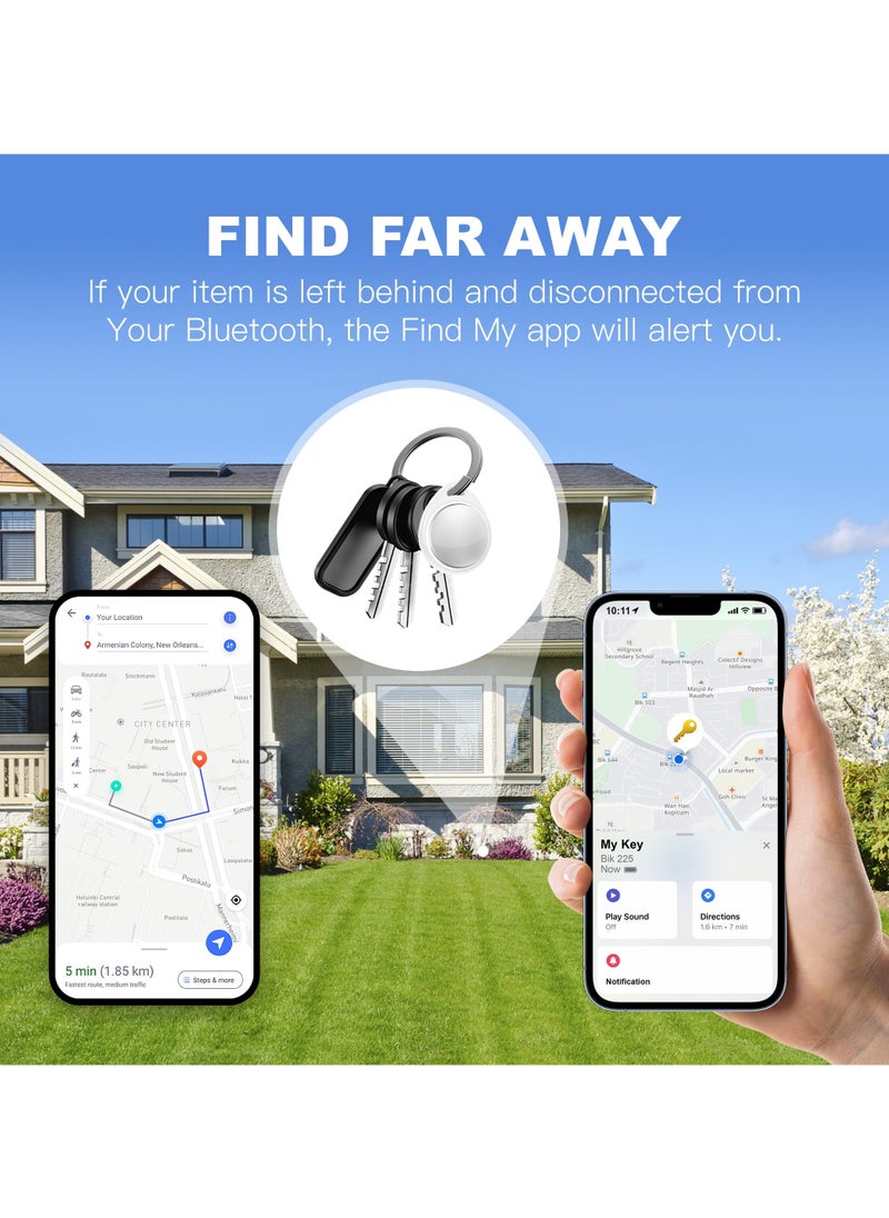 روكيو - علامات Air Tags-1 Pack Item Finder تعمل مع تطبيق Find My (iOS فقط) من Apple، علامات تعقب للمفاتيح والأمتعة وحقيبة الظهر، لون أبيض (غير مناسب لنظام Android) - Image 1
