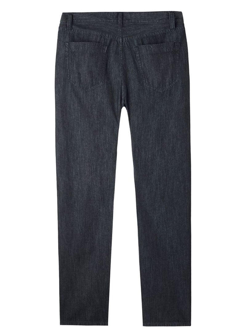 GIORDANO Men's Mid Rise Slim Fit Zipper Jeans - Image 2