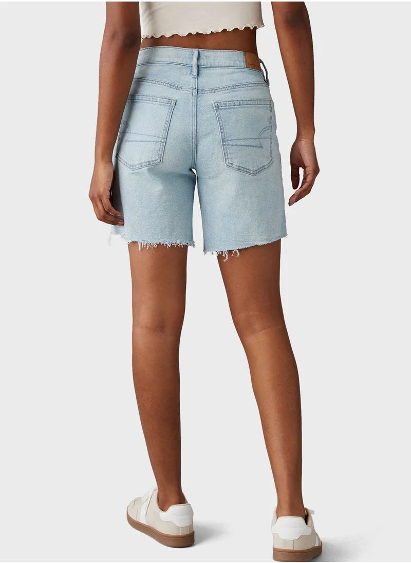 American Eagle Pocket Detail Ripped Shorts