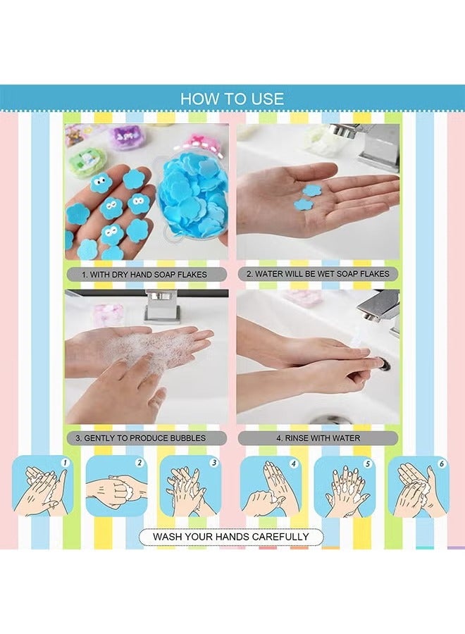 جيوستوس 1200 ورقة صابون بتلة ، أوراق ورق الصابون المحمولة والقابلة للذوبان لغسل اليدين و - Image 2