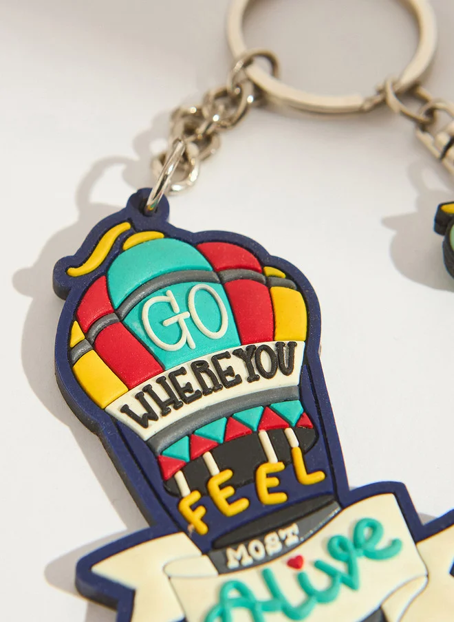 Chumbak  Chumbak Classic Go Where You Feel Keychain  | Best Price UAE