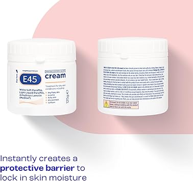 e45 E45 Cream 350 g E45 Cream for Dry Irritated Skin Moisturiser to Soothe Dry Sensitive Skin Dermatologically Tested Eczema Dermatitis Cream NonGreasy Body Face Hand Cream Clinically Proven - Image 2