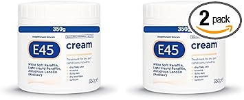 e45 E45 Cream 350 g E45 Cream for Dry Irritated Skin Moisturiser to Soothe Dry Sensitive Skin Dermatologically Tested Eczema Dermatitis Cream NonGreasy Body Face Hand Cream Clinically Proven - Image 1