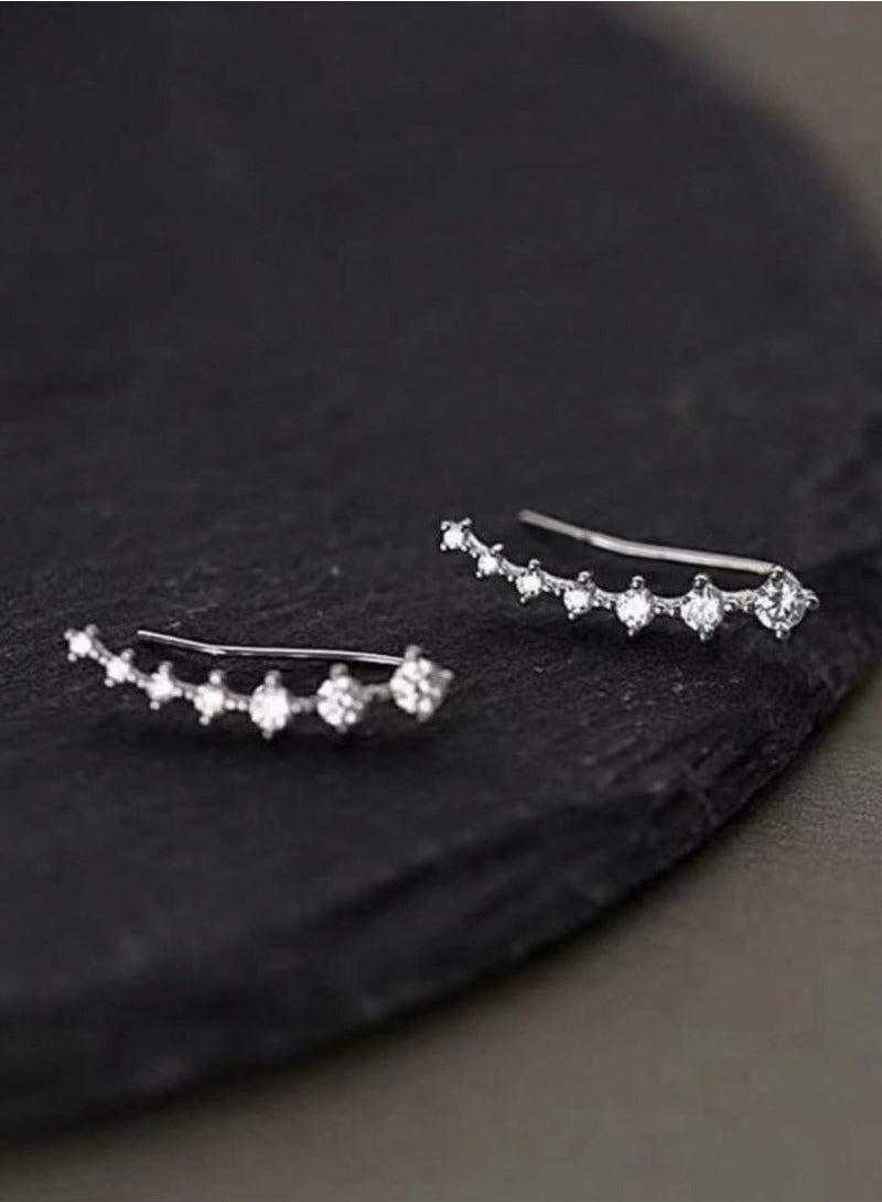 A Pair of French Style Hoop Earrings Made of Fashionable Alloy, Elegant and Simple Design  - Image 3