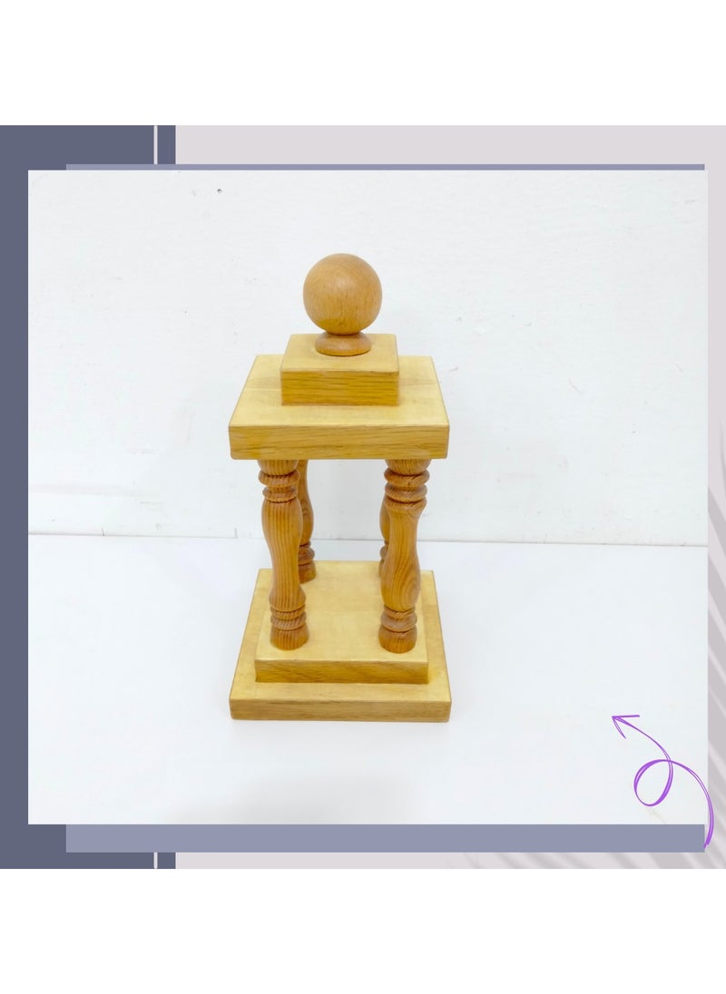ماركة غير محددة فانوس خشب طبيعي قابل للتلوين  - Image 3