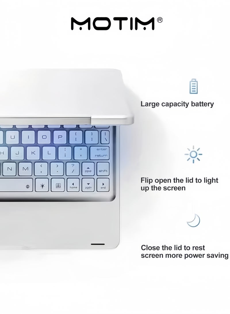 Motim Magic Keyboard Case with Trackpad for iPad Pro 12.9 2021 2020 2018 Touchpad Keyboard Case with 360 Degree Rotation Backlit Pencil Holder - Image 2