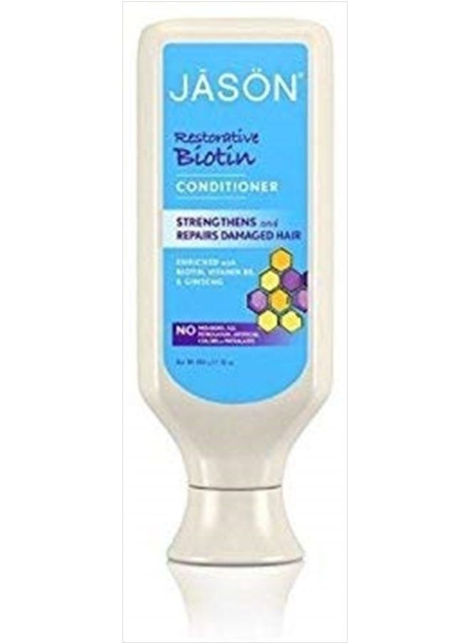 Jason All Natural Organic Biotin Shampoo and Conditioner For Hair Growth and Stopping Hair Loss 16 fl. oz. each, Packaging may vary  - Image 2