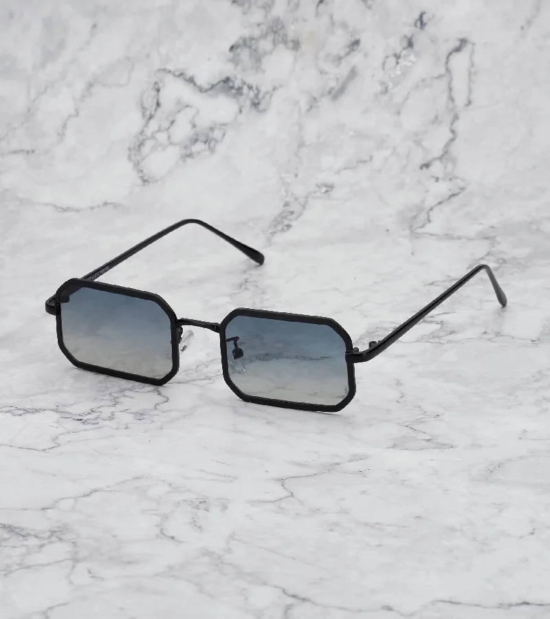 Explicit Poets Explicit Poets Unisex MURPHY Black - Gradient Green to Yellow Stylish Sunglasses, 47EP12