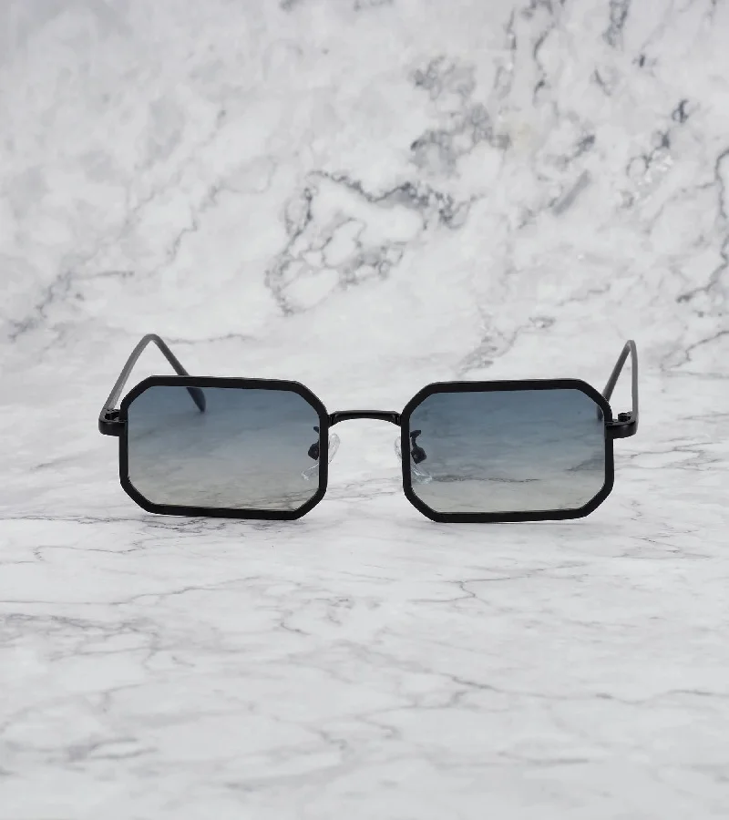 Explicit Poets Explicit Poets Unisex MURPHY Black - Gradient Green to Yellow Stylish Sunglasses, 47EP12