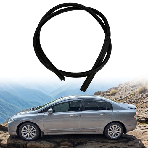 BuleVina 120cm Windshield Front Upper Reveal Surround Molding Trim Rubber Seal for Honda for Civic 20062011 Replace 73150SNA003 for TOP Front Windshield - Image 1