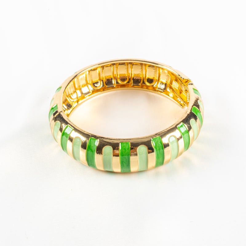 أسورة جولد بليتد ذهبي × أخضر - Image 2