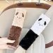 BoAn 2 PCS Seat Belt Cover Pad Cute Kawaii Animal Dog Plush Seatbelt Covers for Adults Soft Seat Belt Shoulder Cushion Cartoon Seatbelt Pad Car Seat Strap Pads for Interior Accessories - Image 2