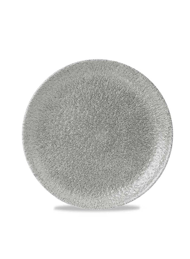 Raku Jasper Grey Evolve Coupe Plate 8.67" Box 12