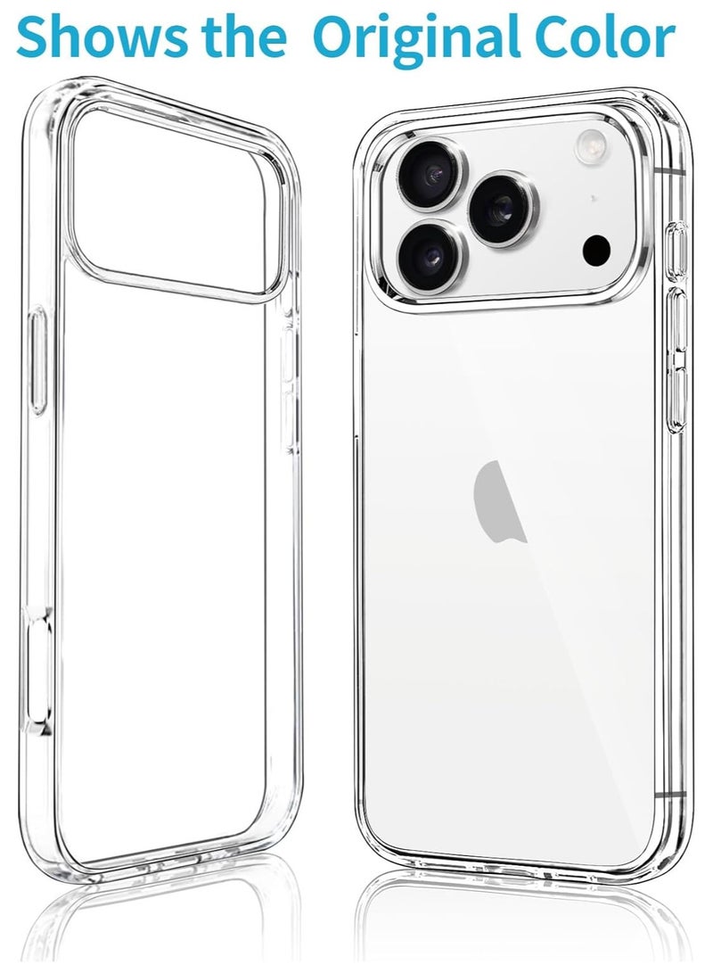Crystal Clear Case for iPhone 17 Pro Max Slim Thin TPU Cover Ultra-Thin Lightweight Transparent Soft Protective Phone Cover (Clear) - Image 2