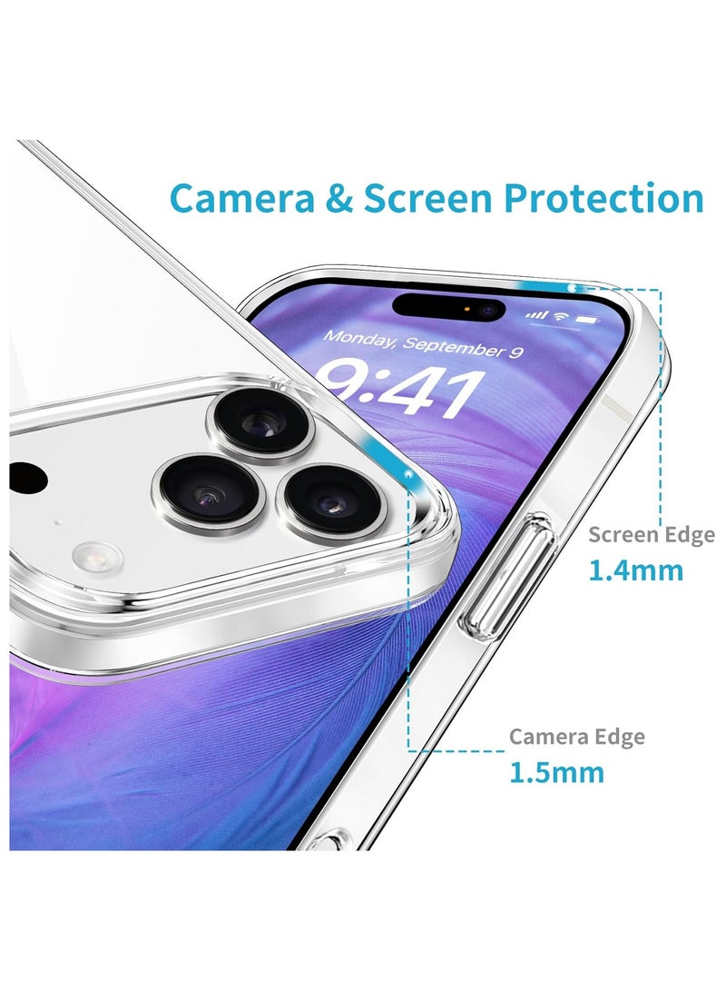 Crystal Clear Case for iPhone 17 Pro Max Slim Thin TPU Cover Ultra-Thin Lightweight Transparent Soft Protective Phone Cover (Clear) - Image 4