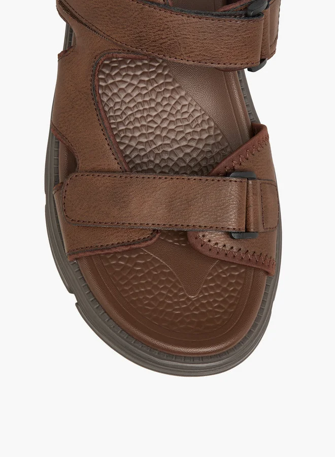 Le Confort Brown Men Hook & Loop Sandals for Men | Best Price UAE