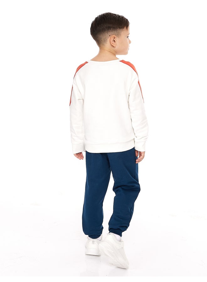 Victor And Jane Boys Multi Graphic Sweatshirt and Joggers Set - Image 3