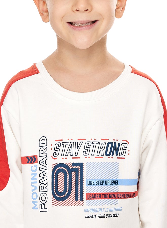 Victor And Jane Boys Multi Graphic Sweatshirt and Joggers Set - Image 5