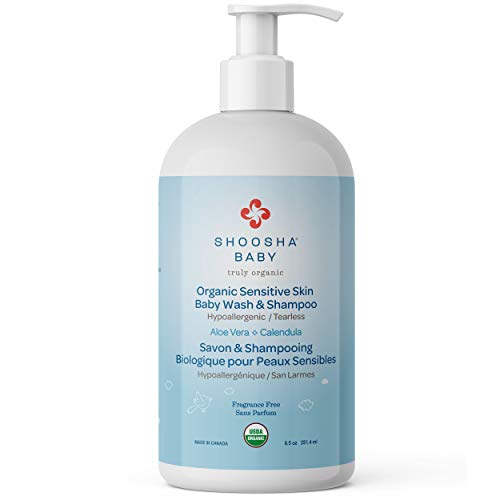 Shoosha USDA certified Organic Shampoo and Body Wash for babies and kids, Great for Sensitive Skin, All natural made from food grade ingredients, Fragrance and Tear Free, Hypoallergenic - Image 1