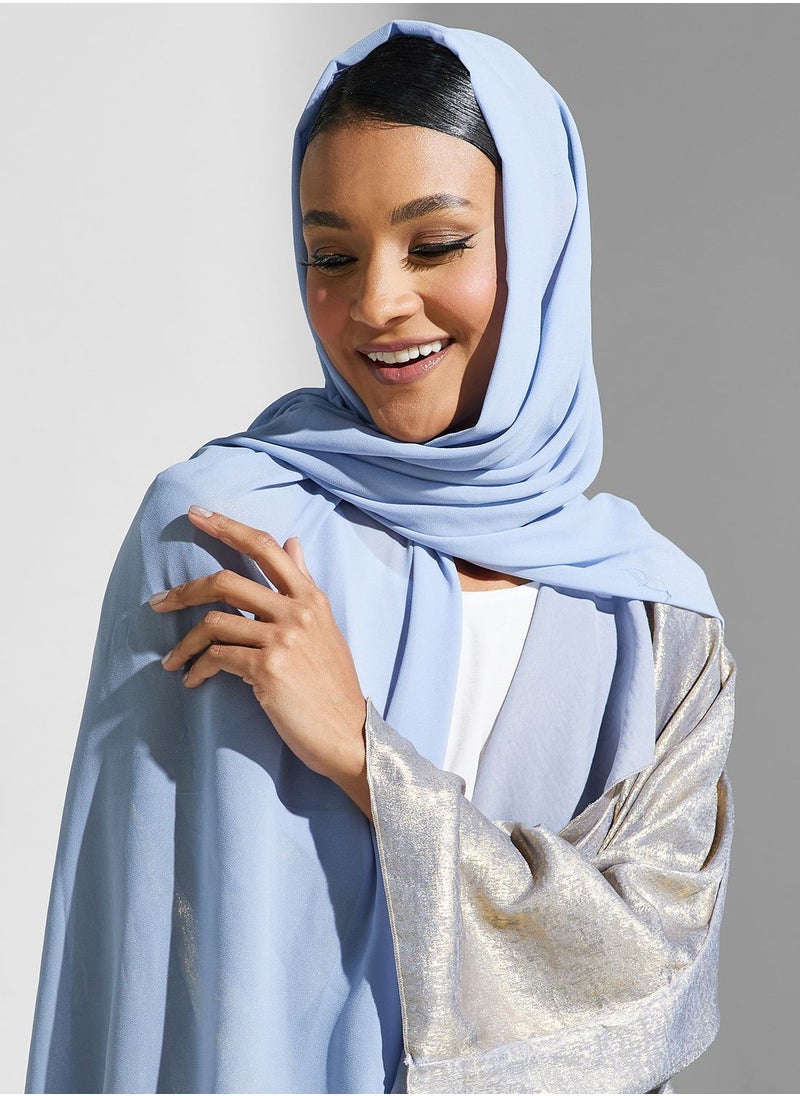 Khizana - Shimmer Open Front Abaya - Image 1