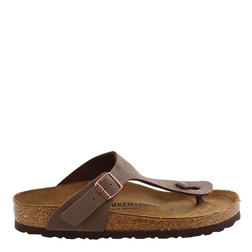 Birkenstock Gizeh Unisex Leather Sandals, Mocha, 5 UK - Image 2