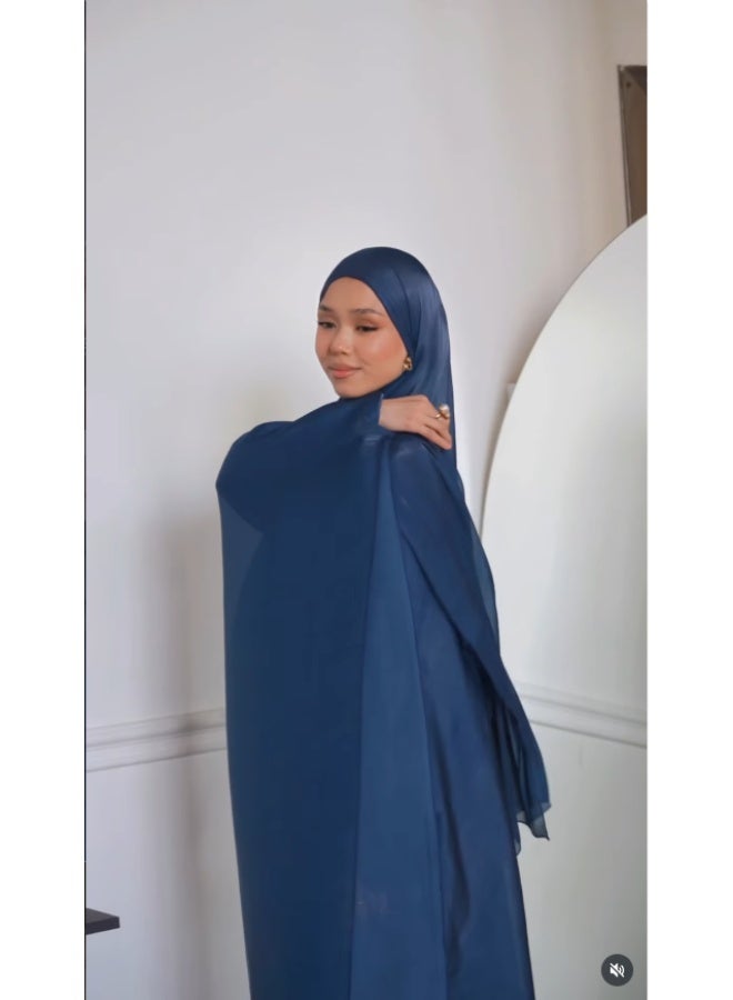 أربع قطعة مجموعة فستان الشرق الأوسط العادي فضفاضة فستان رداء أنيق - Image 3