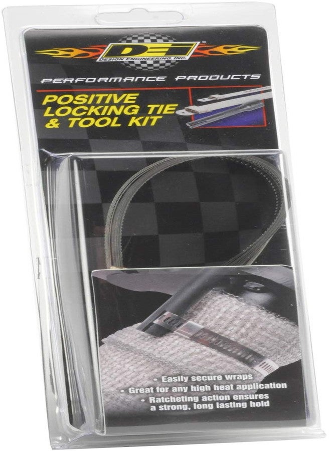 Design Engineering 010219 Positive Locking Tie and Tool Kit, (8) 9" & (4) 14" Locking Ties & Locking Tie Tool - Image 5