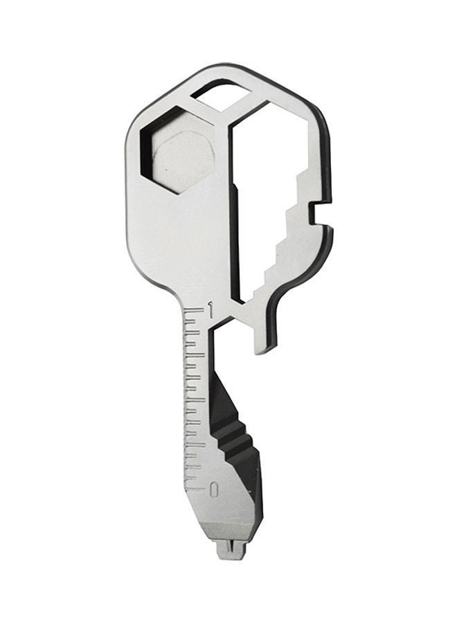 NIBEMINENT 24-In-1 Keychain Multi-functional Portable Key Tool Silver 10.5 x 1 6.8cm  - Image 1