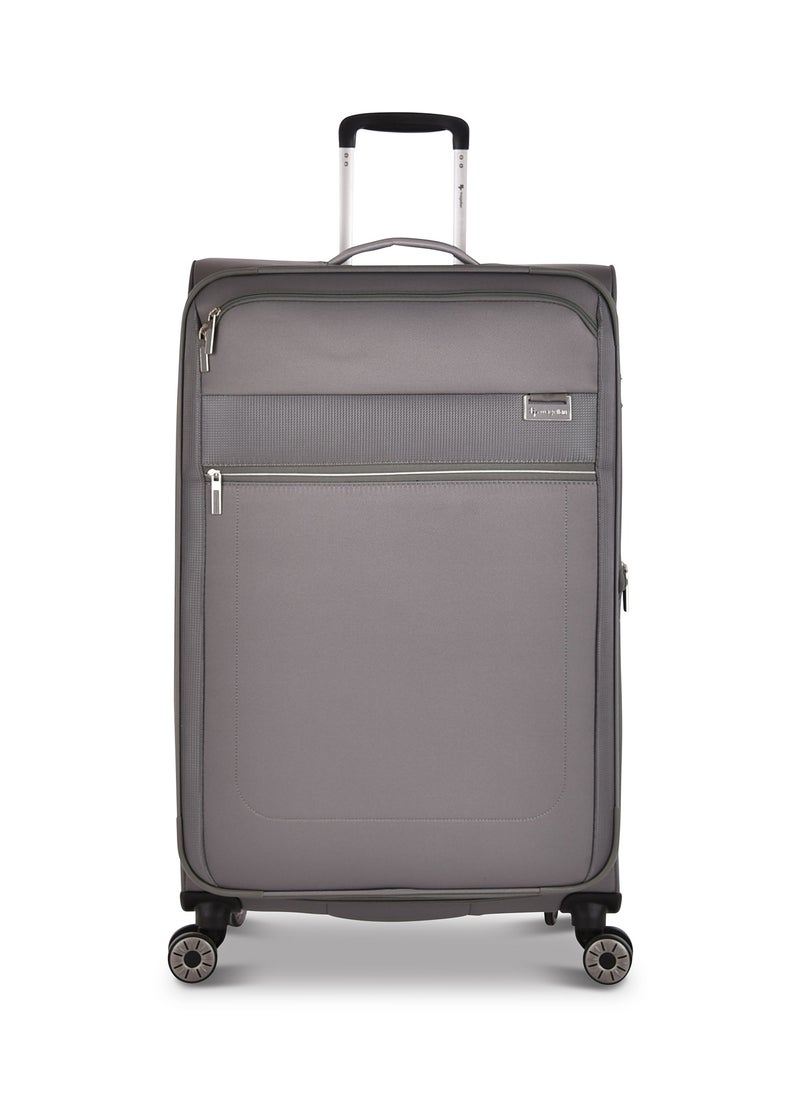 MAGELLAN Magellan Fabric Luggage Trolley Travel Bag 3Pc Set Size 20/24/28 Inch Grey  - Image 2