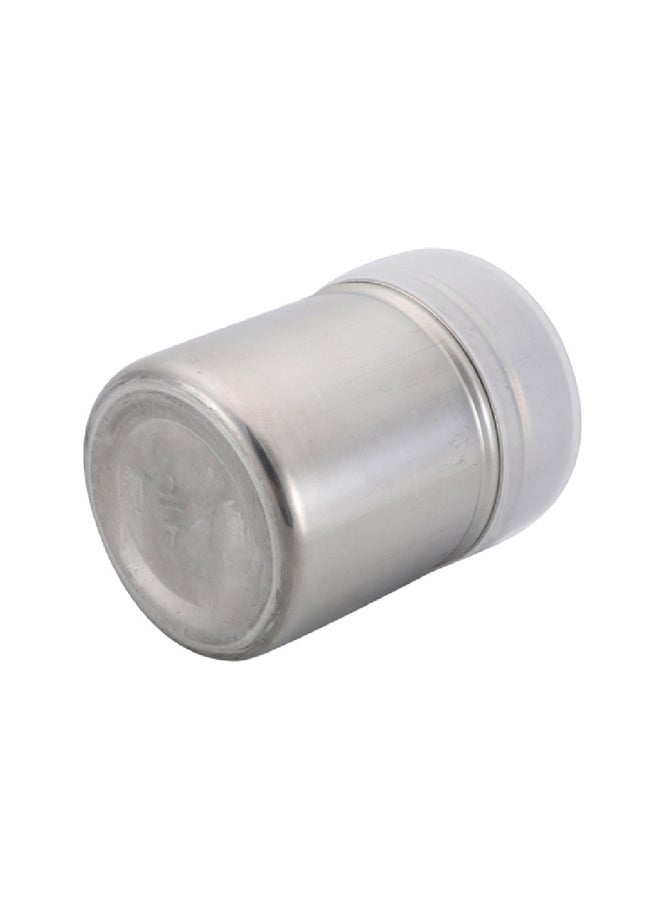 AL SANIDI Stainless steel Spices storage, Tea, coffee and sugar storage for trips, Silver, Size 7*9.1 Cm  - Image 4