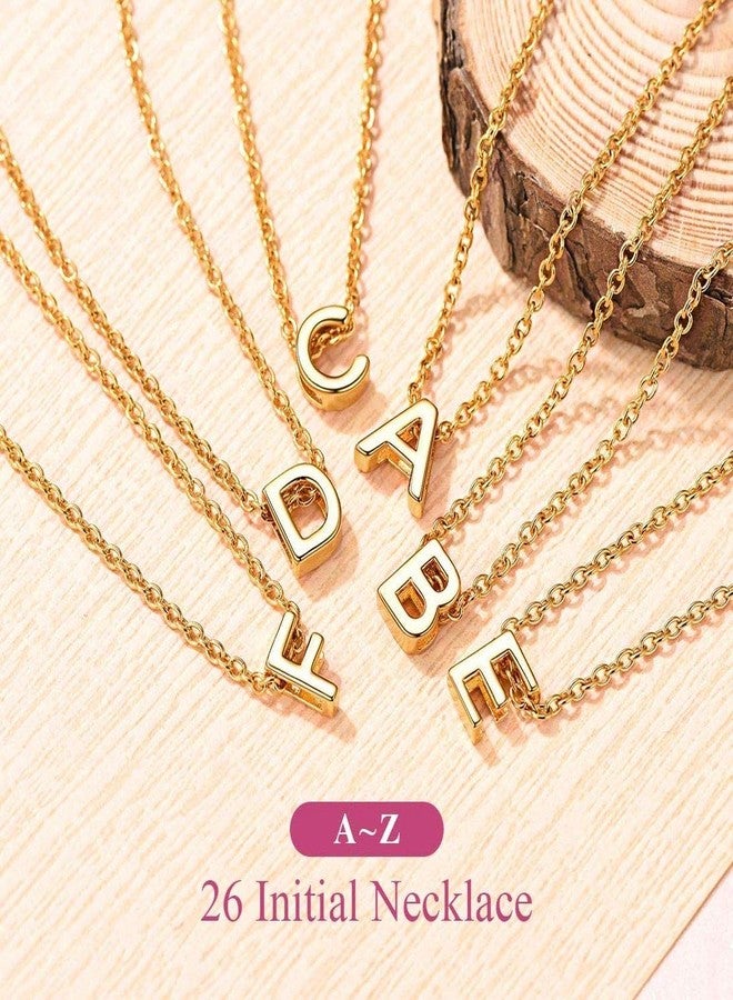 Zivom® Initial Alphabet Letter P 18K Gold Pendant Necklace Chain for Women - Image 4