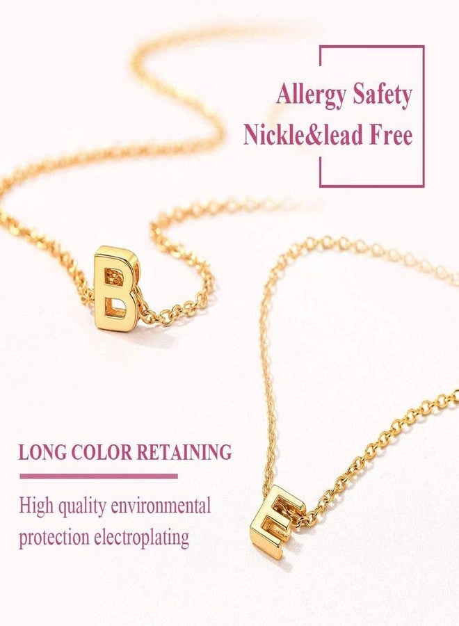 Zivom® Initial Alphabet Letter P 18K Gold Pendant Necklace Chain for Women - Image 3