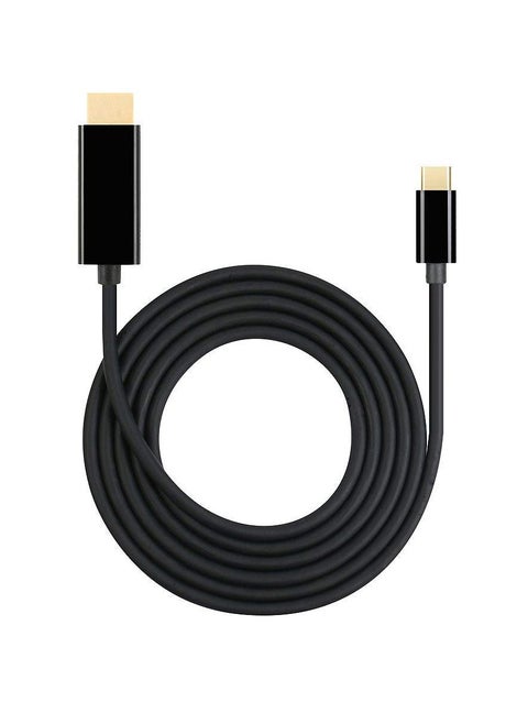 USB-C to HDMI Cable 4K@60Hz, Type C to HDMI 2.0, Thunderbolt 3, Compatible with MacBook Pro, MacBook Air, iPad Pro, Surface Book 2, Galaxy S20, and other USB-C enabled devices, 2m long.