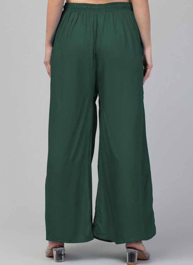 Trend Level Mid-Rise Flared Fit Palazzos - Image 3