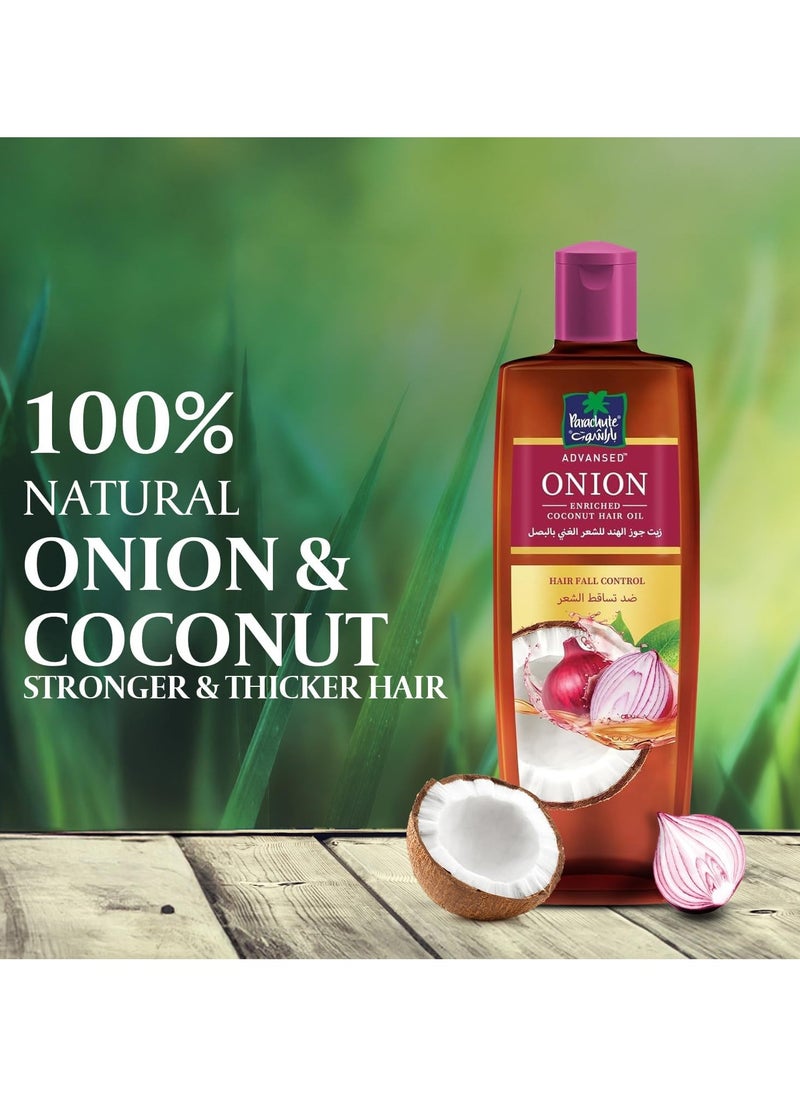 Parachute Onion Oil For Hair Growth Blend Of Onion And Coconut Oil Controls Hairfall And Promotes Hair Growth 300 ML  - Image 4