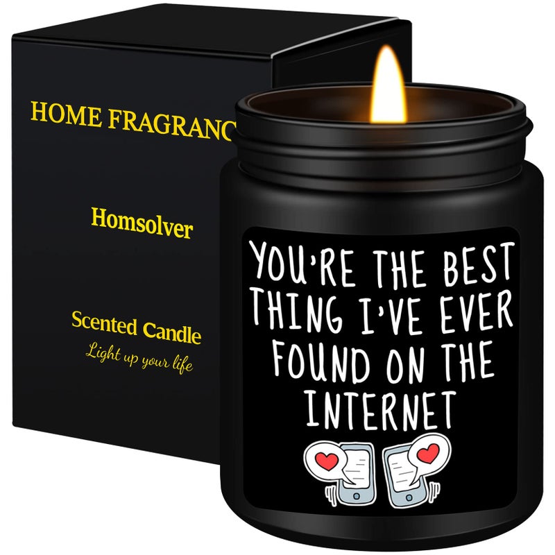 Homsolver Gifts for Him,Anniversary Romantic Gifts for Him Boyfriend Husband,Funny Birthday Thanksgiving Christmas Valentines Day Gifts for Him Boyfriend Best Friends Men Dad Male,Candles Gifts for Men Him - Image 1
