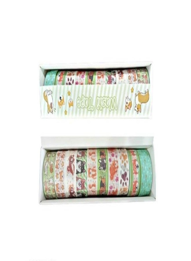 Crafty Cuddle Washi Tape Set Multicolor Printed Designs Decorative Japanese Masking Paper Tape for Scrapbooking, Planners, Card/Gift Wrapping, DIY Decor and Craft Supplies - 60 Pcs - Image 3