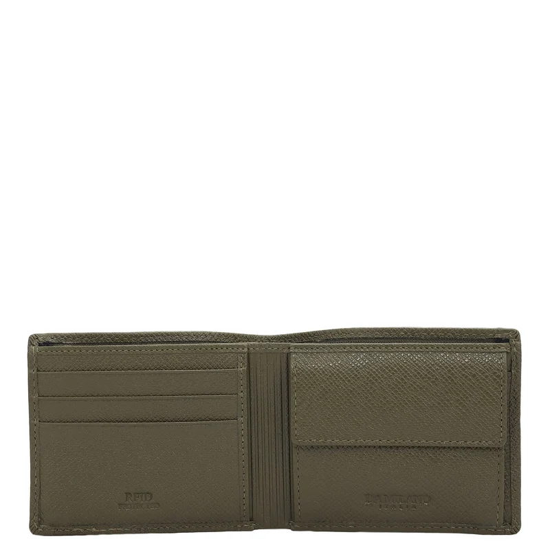 Da Milano  Military Green Bifold Leather Mens Wallet for Men | Best Price UAE