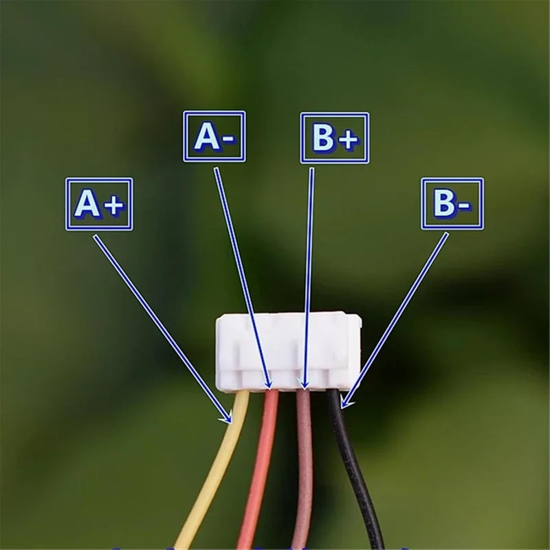42 مم محرك متدرج دائري ثنائي الطور 4 أسلاك بكرة متزامنة عجلة 1 قطعة - Image 4