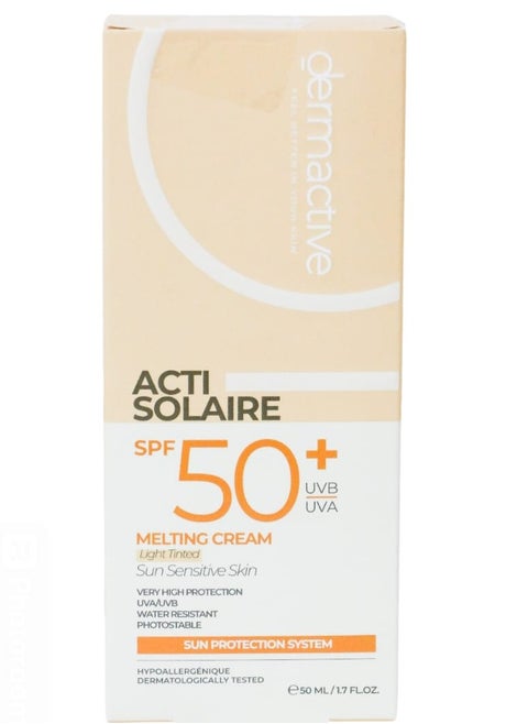 Dermactive Act Solaire SPF 50+ Melting Cream Light Tinted  - 50 Ml