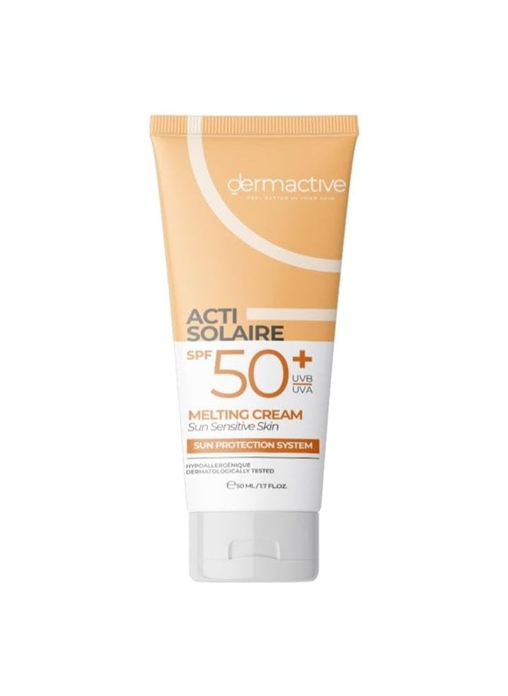 Dermactive Act Solaire SPF 50+ Melting Cream Light Tinted  - 50 Ml