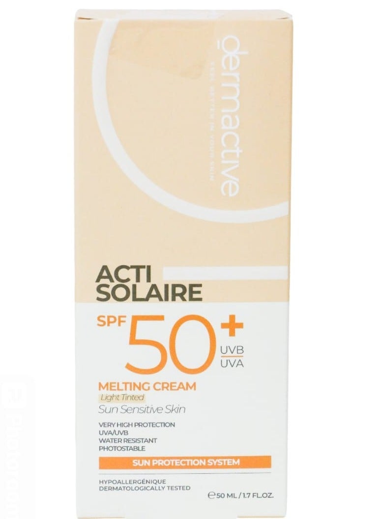 Dermactive Act Solaire SPF 50+ Melting Cream Light Tinted  - 50 Ml - Image 2