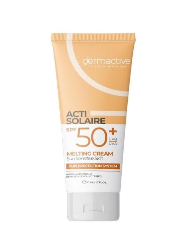 Dermactive Act Solaire SPF 50+ Melting Cream Light Tinted  - 50 Ml - Image 1
